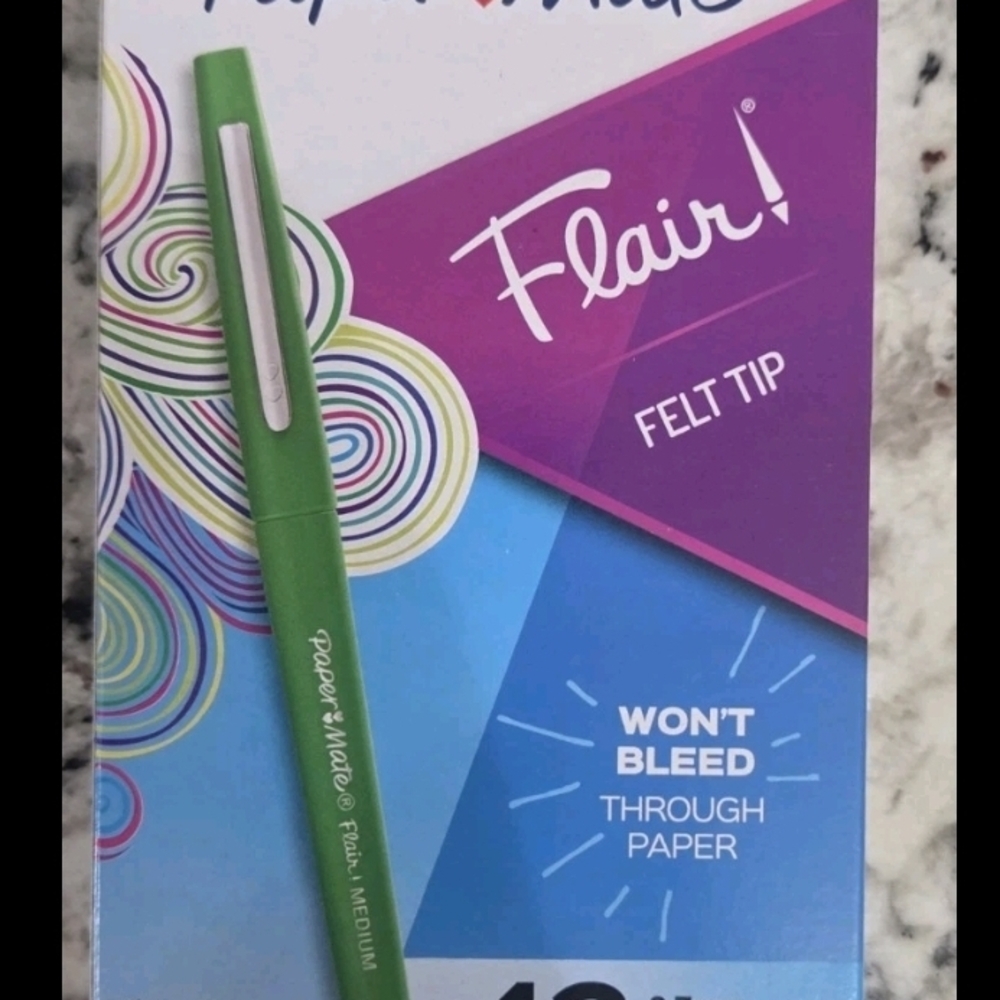 Paper Mate Flair Green Felt Tip Pen